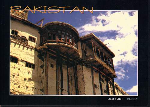 (image for) Pakistan Beautiful Postcard Old Fort Hunza