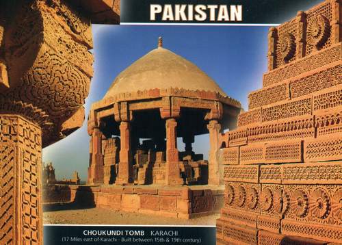 (image for) Pakistan Beautiful Postcard Choukundi Tomb Karachi
