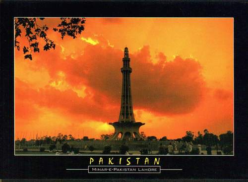(image for) Pakistan Beautiful Postcard Meenar e Pakistan Lahore