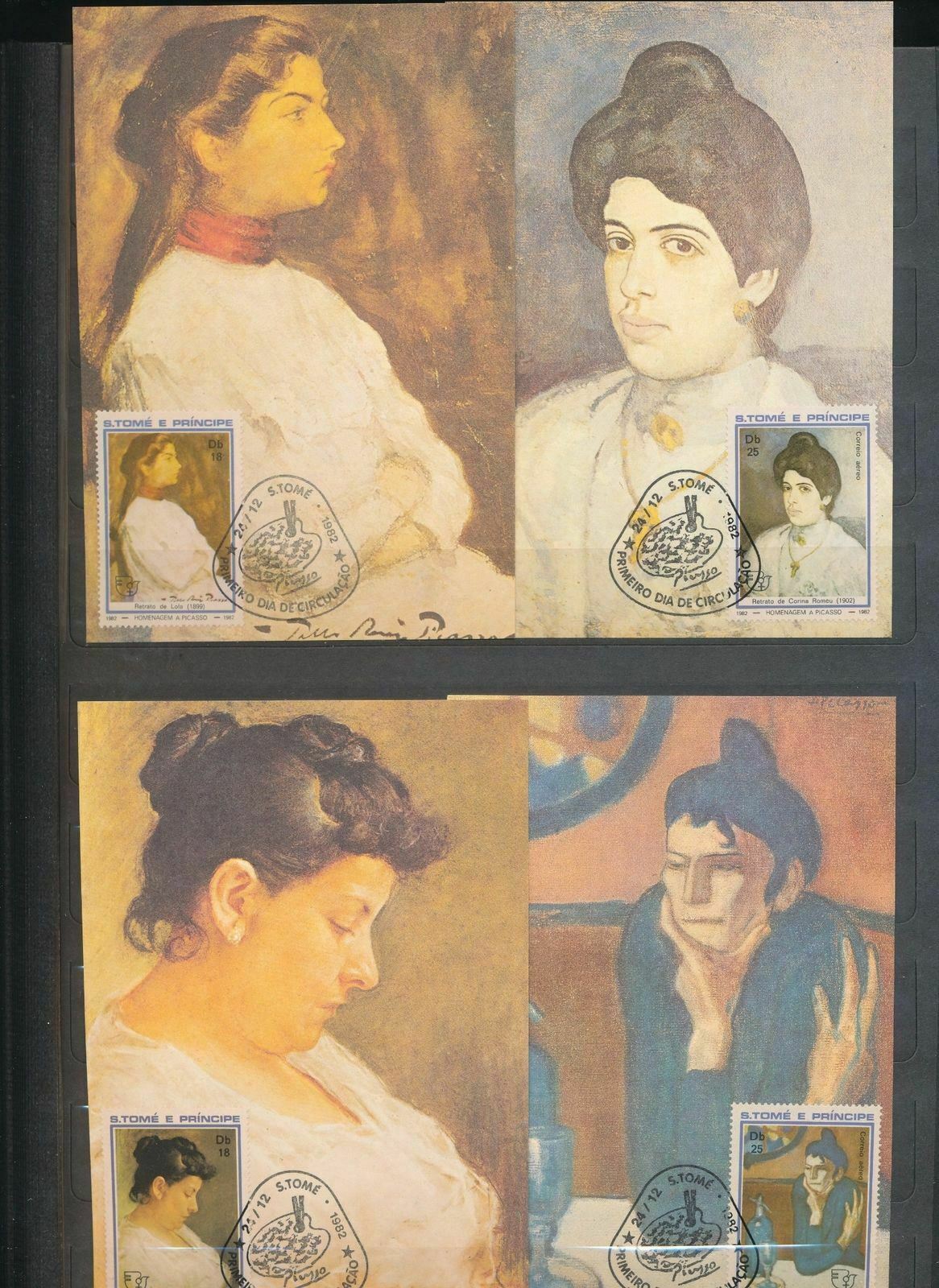 (image for) S Tome1982 Maxi Card Picasso Painting
