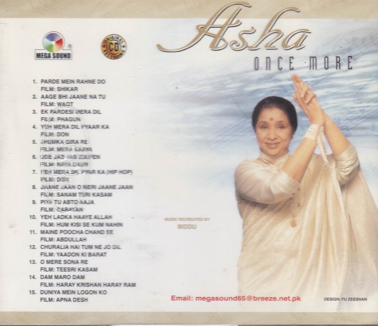 (image for) Once More Asha Bhosle MS Cd Superb Recording