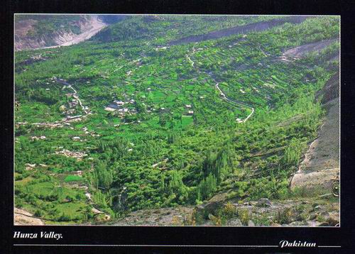 (image for) Pakistan Beautiful Postcard Hunza Valley