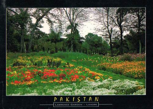 (image for) Pakistan Beautiful Postcard Lawrence Garden Lahore