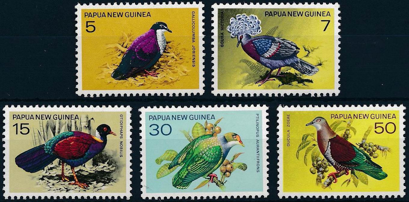 (image for) Papua New Guinea 1977 Stamps Birds MNH