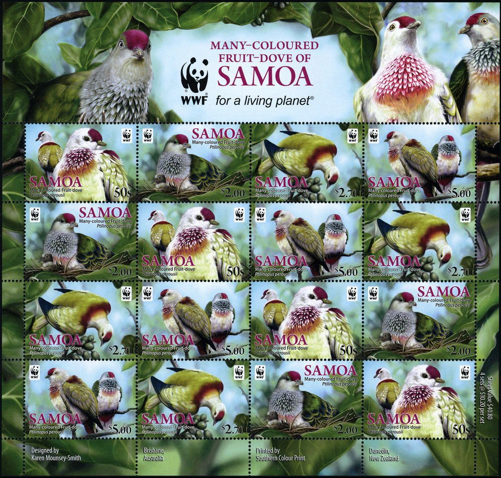 (image for) WWF Samoa 2011 Stamp Birds Fruit Dove MNH