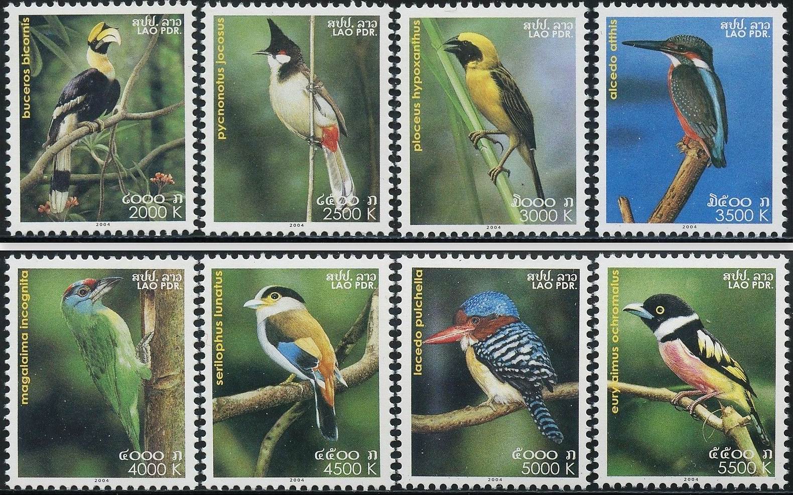 (image for) Laos 2004 Stamps Song Birds & Tree Dwellers