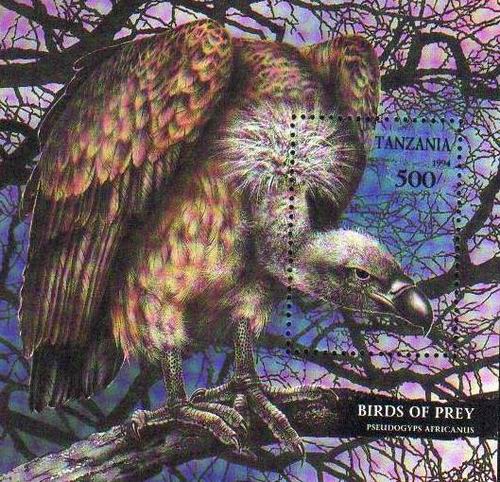 (image for) Tanzania 1974 Stamps S/Sheet Birds Of Prey