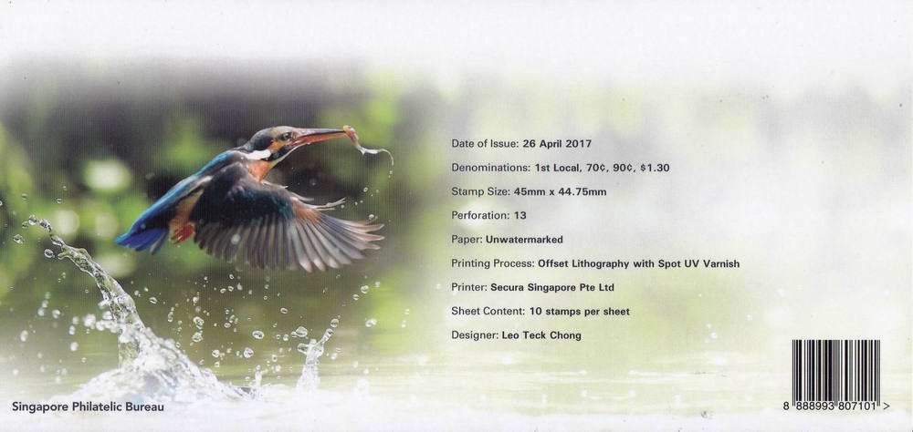 (image for) Singapore 2017 Stamps Presentation Pack Kingfisher