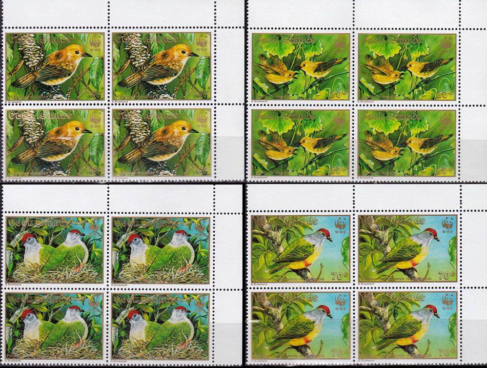(image for) WWF Cook Island 1989 Stamps Rarotonga Flycatcher MNH