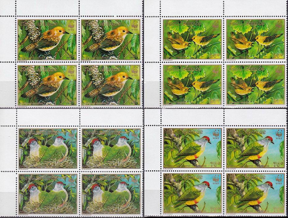 (image for) WWF Cook Island 1989 Stamps Rarotonga Flycatcher MNH