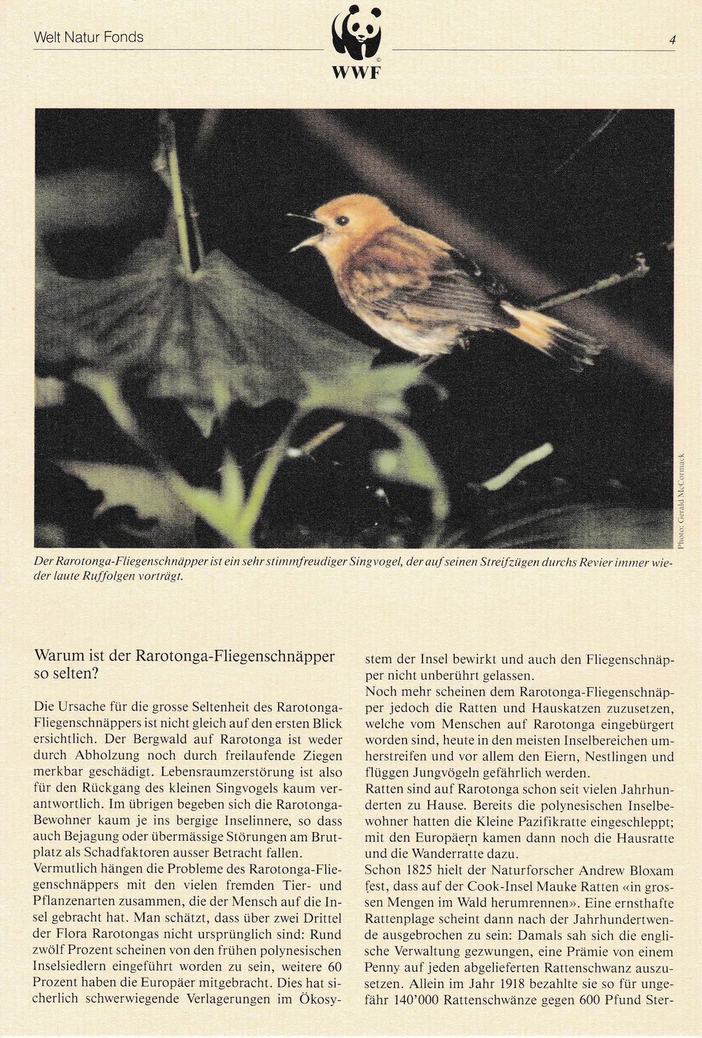 (image for) WWF Cook Island 1989 Fdc Maxi Cards S/Sheet & Stamps Birds