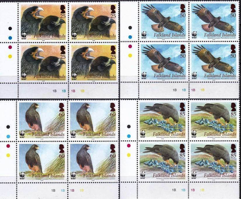 (image for) WWF Falkland Islands 2006 Stamps Striated Caracara MNH