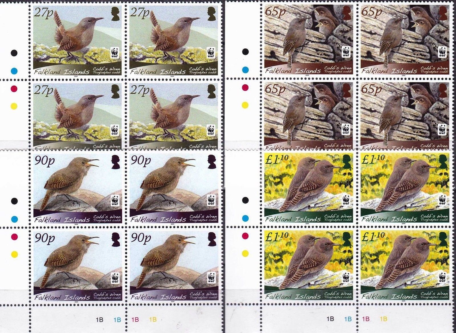 (image for) WWF Falkland Islands 2006 Stamps Birds Cobb's Wren
