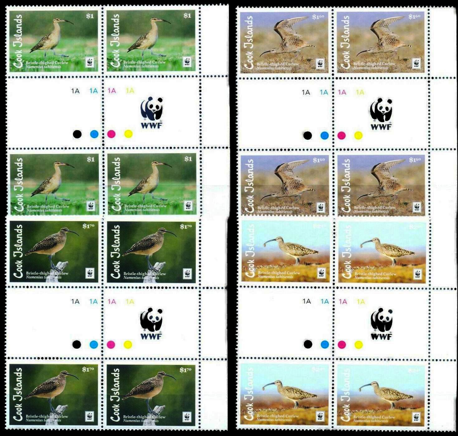 (image for) WWF Cook Island 2017 Stamps Birds