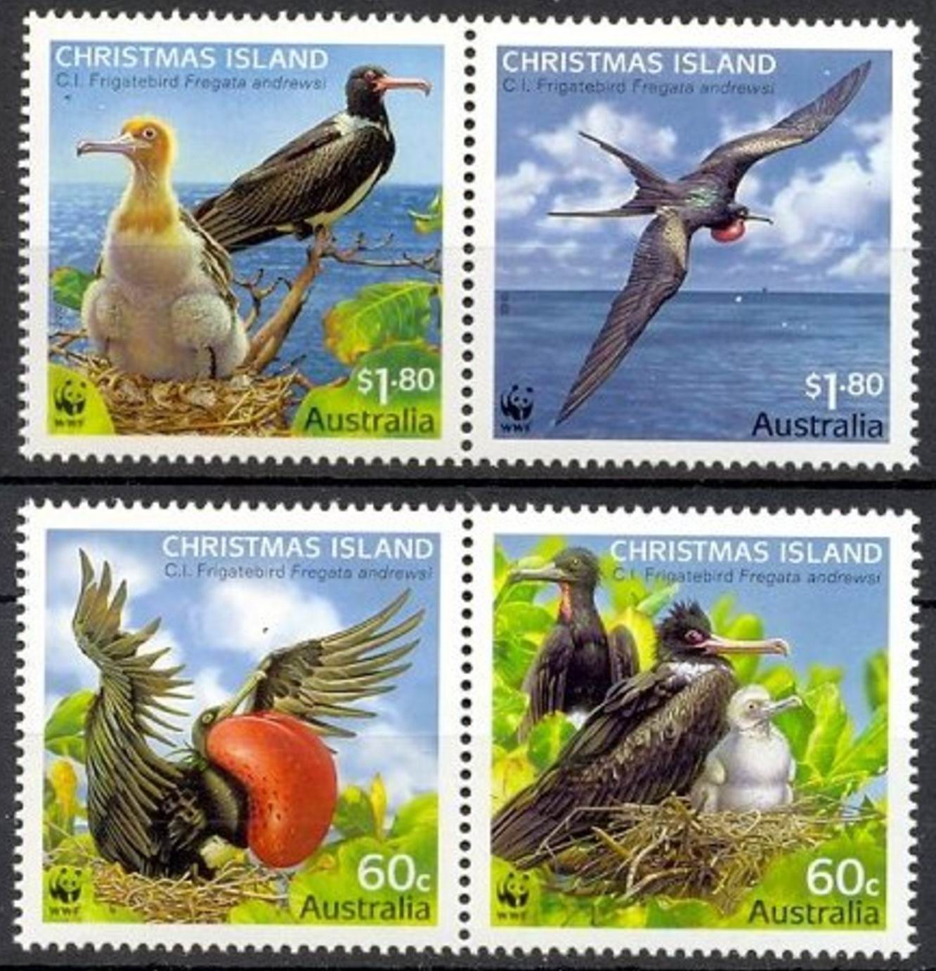 (image for) WWF Christmas Island 2010 Stamps Birds