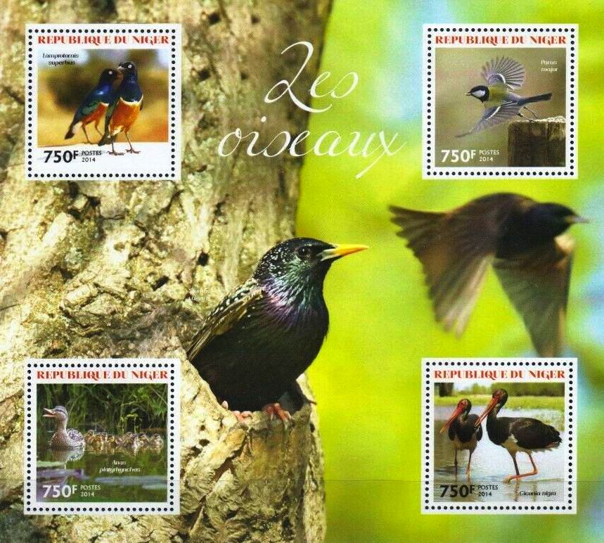 (image for) Niger 2014 Stamps Birds