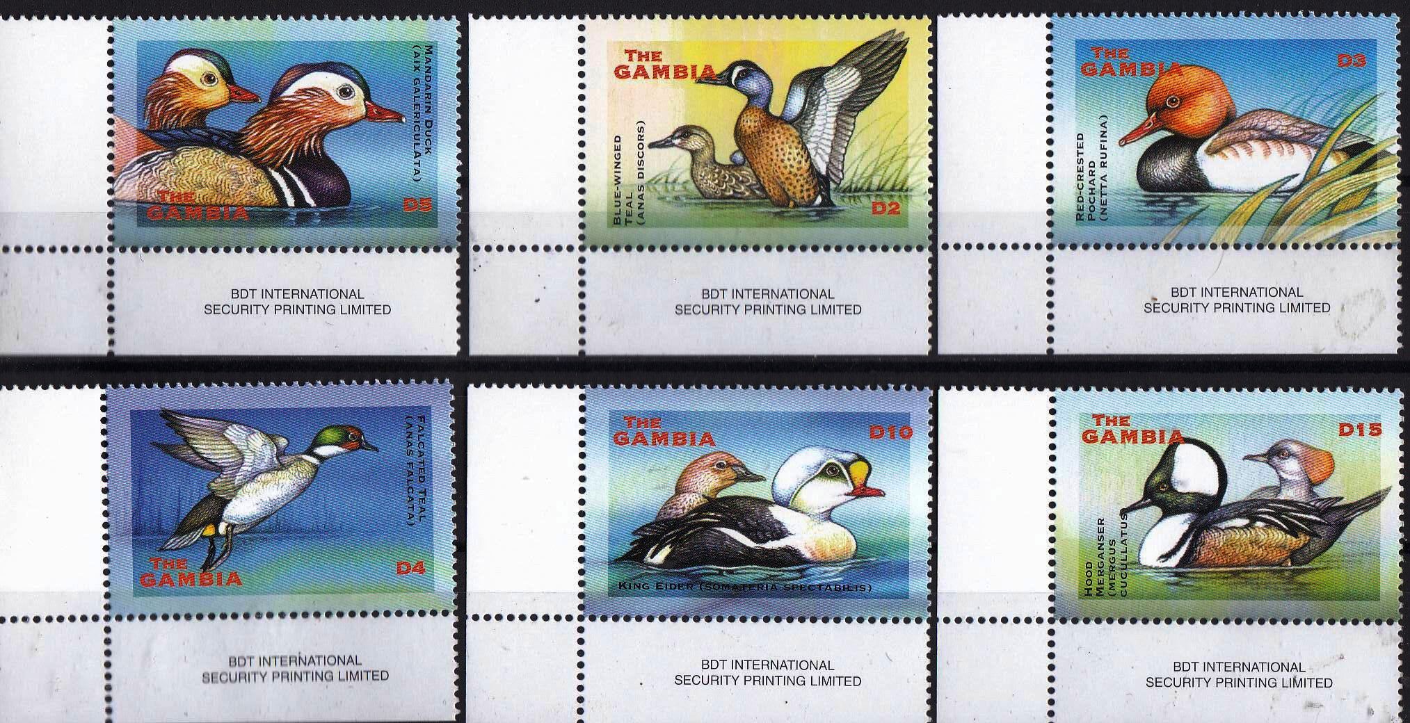 (image for) Gambia 2002 Stamps Birds Ducks MNH