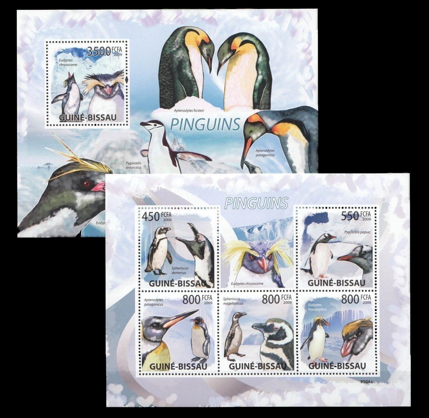 (image for) Guine Bissau 2009 Stamps Birds Penguins MNH