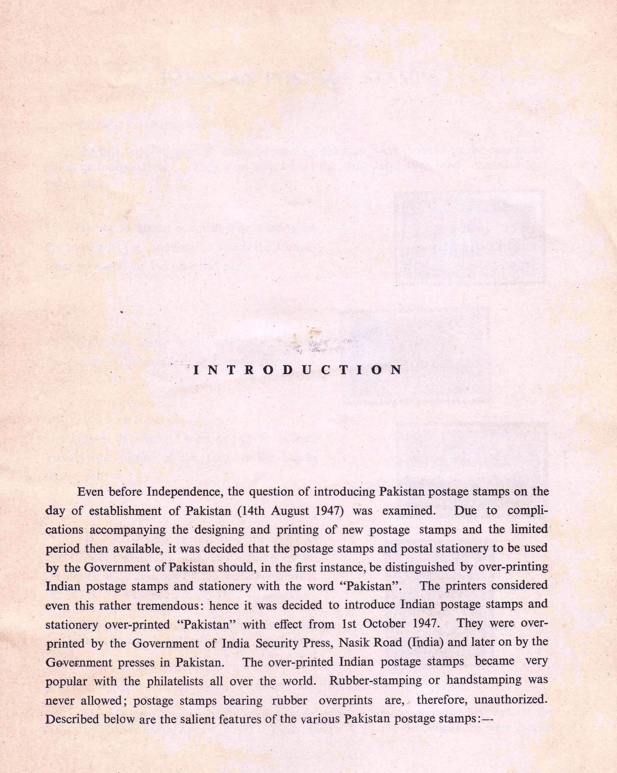 (image for) Pakistan Stamps 1948-1960 Booklet