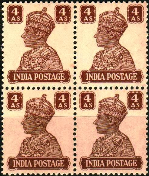 British India 1946 KGVI 4 Anna Stamps MNH - Click Image to Close