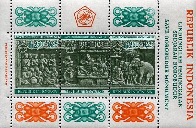 Indonesia 1968 Stamps Save Borobudur Monument MNH - Click Image to Close