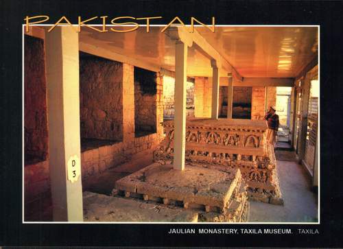 (image for) Pakistan Postcard Jaulian Monastery Taxila Musuem