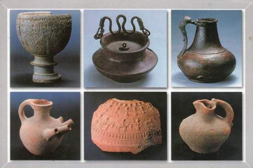 (image for) Pakistan Postcard Metal & Terracotta Objects Taxila Musuem