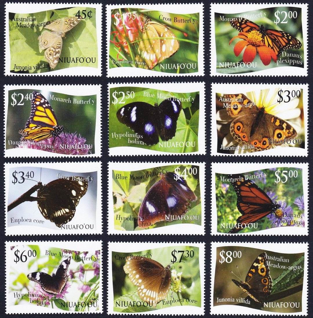 (image for) Tonga Niuafo'ou 2013 Stamps Butterflies & Flowers MNH