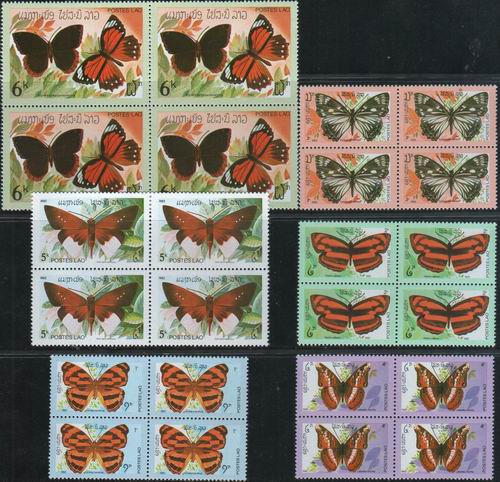 (image for) Laos 1982 Stamps Butterflies