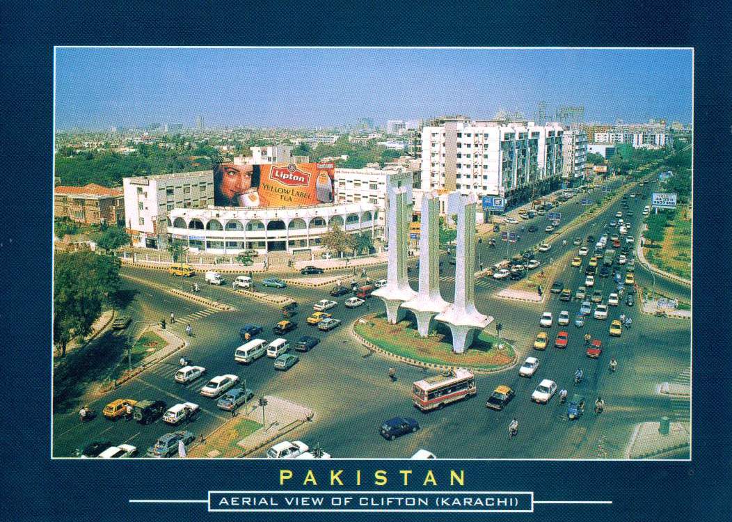 (image for) Pakistan Beautiful Postcard Aerial View Clifton Karachi