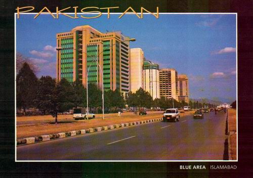 (image for) Pakistan Beautiful Postcard Blue Area Islamabad