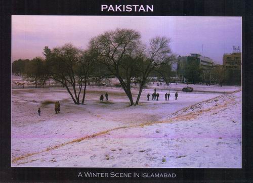 (image for) Pakistan Beautiful Postcard Winter Scene Islamabad