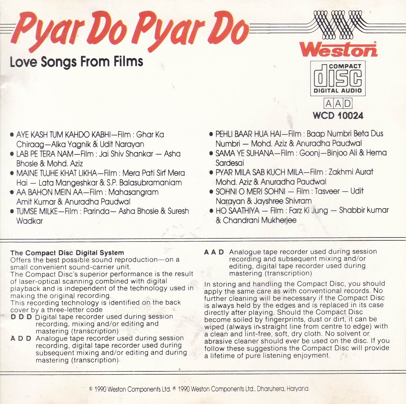 (image for) Pyar Lo Pyar Do Weston Cd