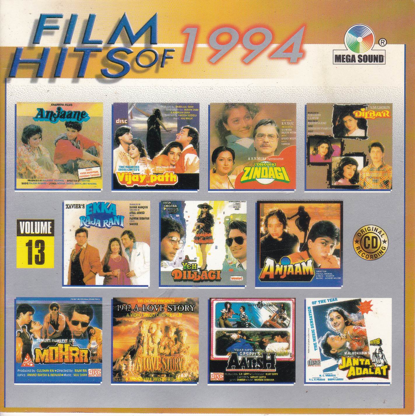 (image for) Film Hits Of 1990 Vol 13 MS Cd Superb Recording