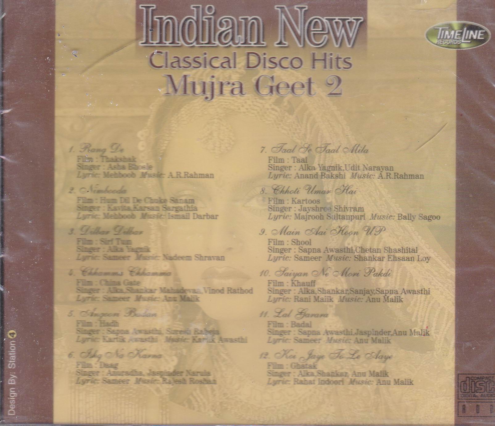 (image for) Indian Classical Mujra Geets Vol 2 TL CD Superb Recording