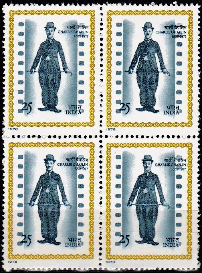 (image for) India 1978 Stamps Great Comedian Charlie Chaplin