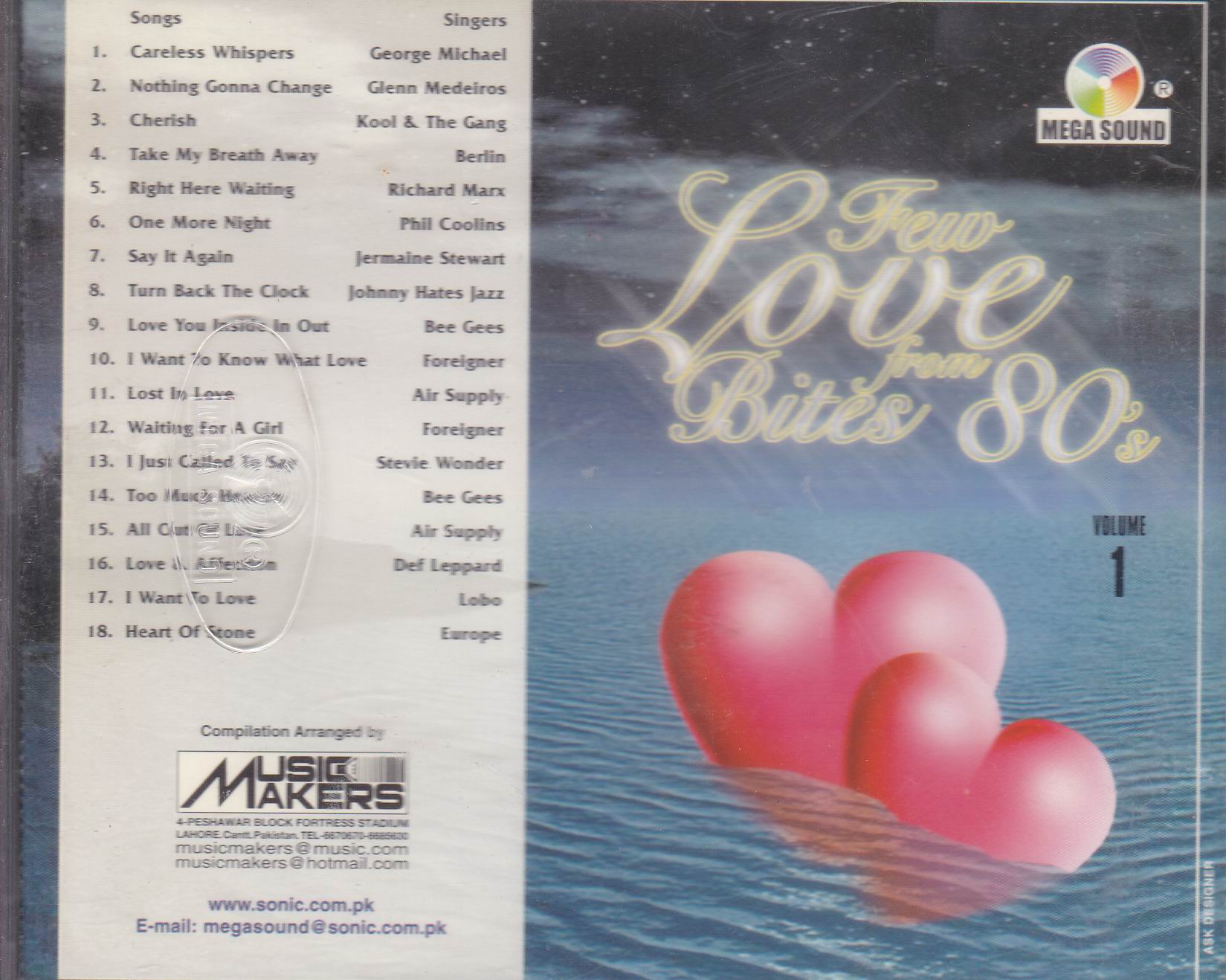 (image for) Few Love Bites From 80s Vol 1 MS Cd Superb Recording