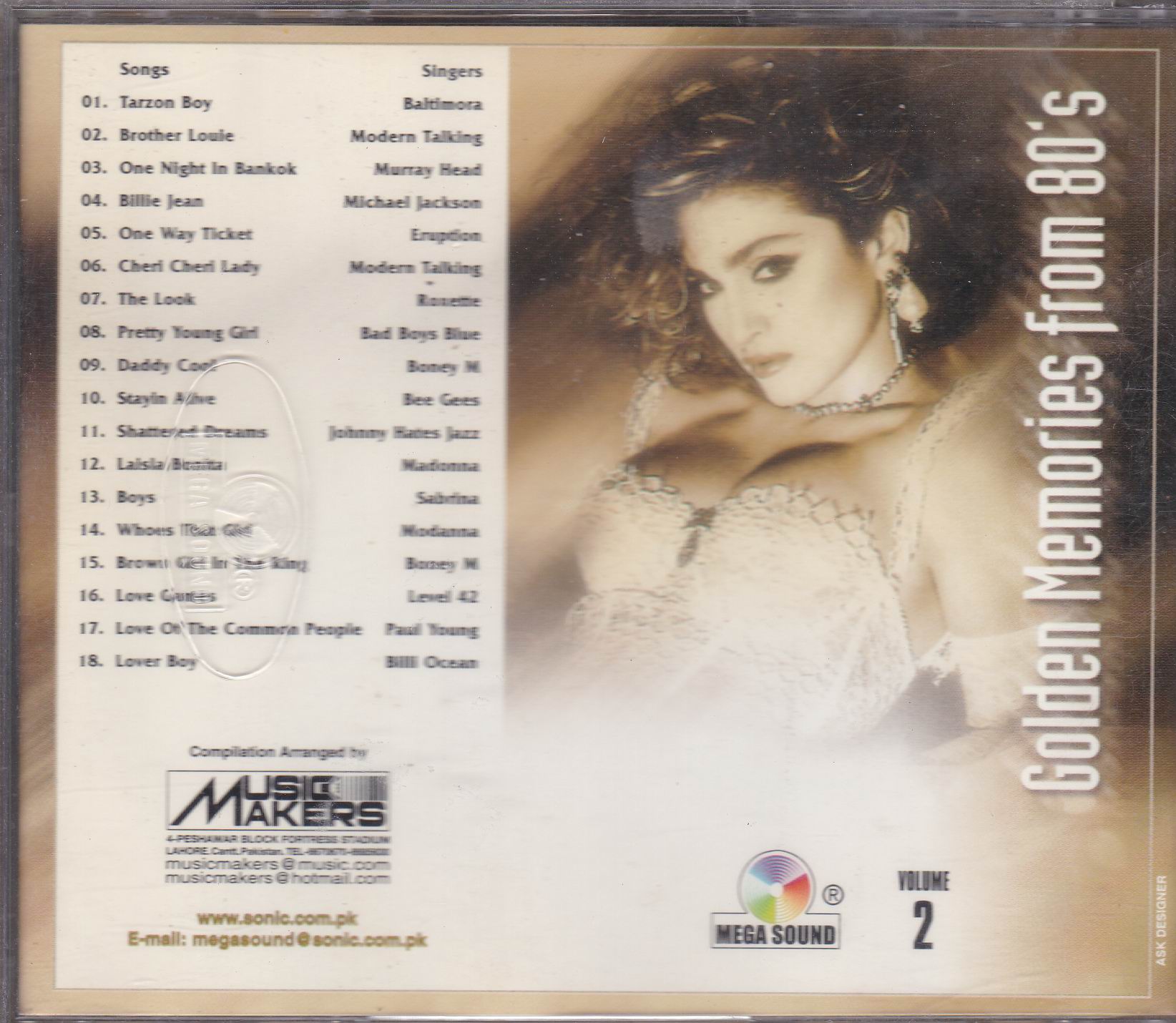 (image for) Golden Memories From 80s Vol 2 MS Cd Superb Recording
