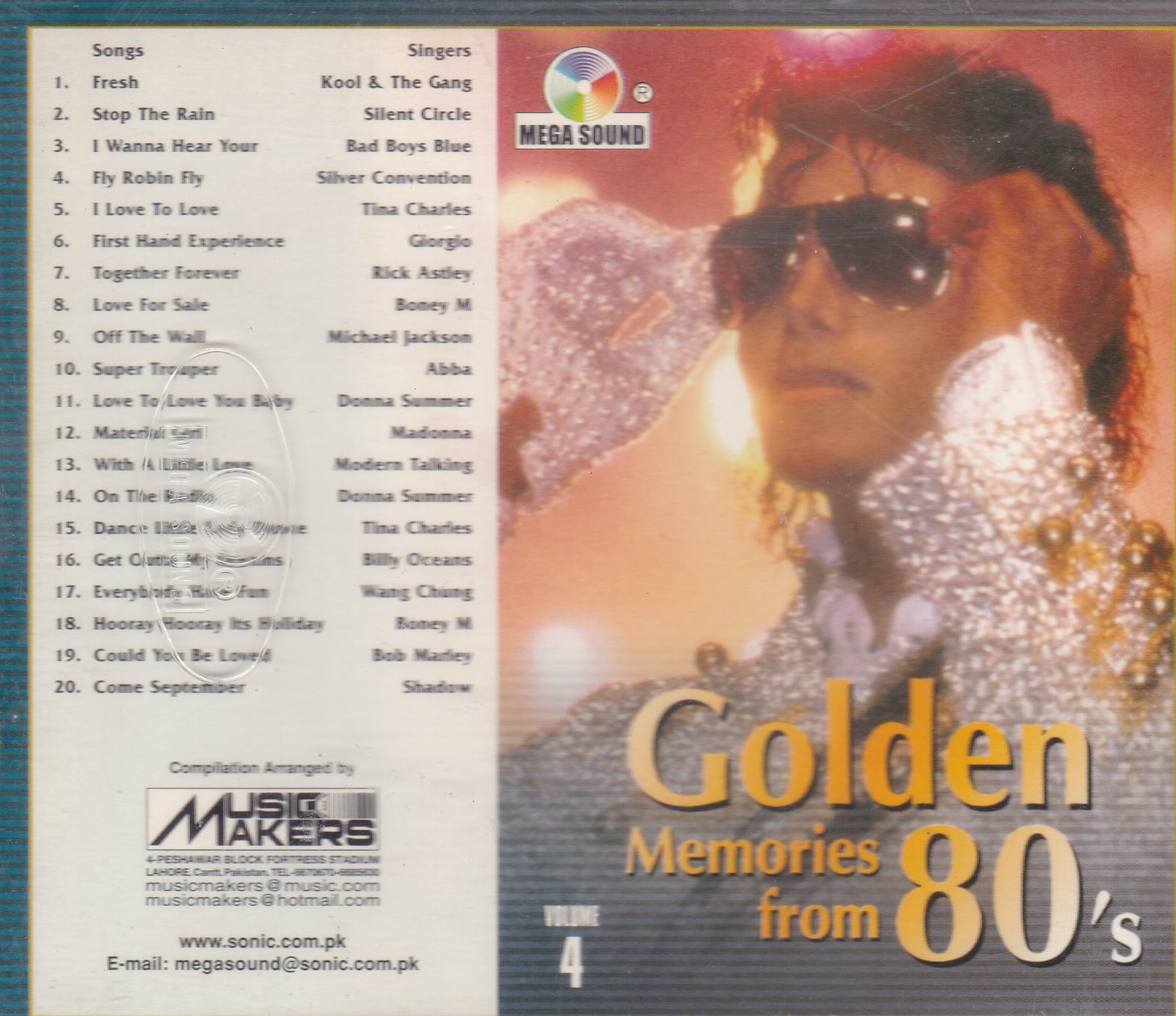 (image for) Golden Memories From 80s Vol 4 MS Cd Superb Recording
