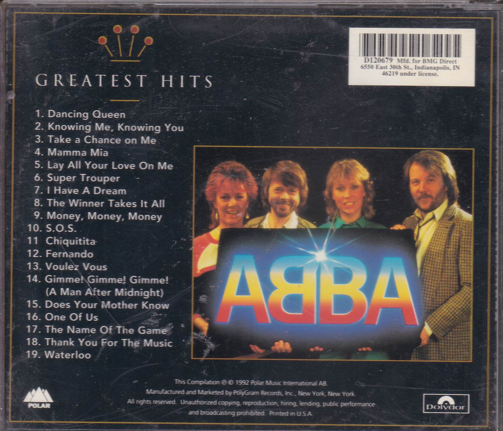 (image for) ABBA Gold Greatest Hits Cd