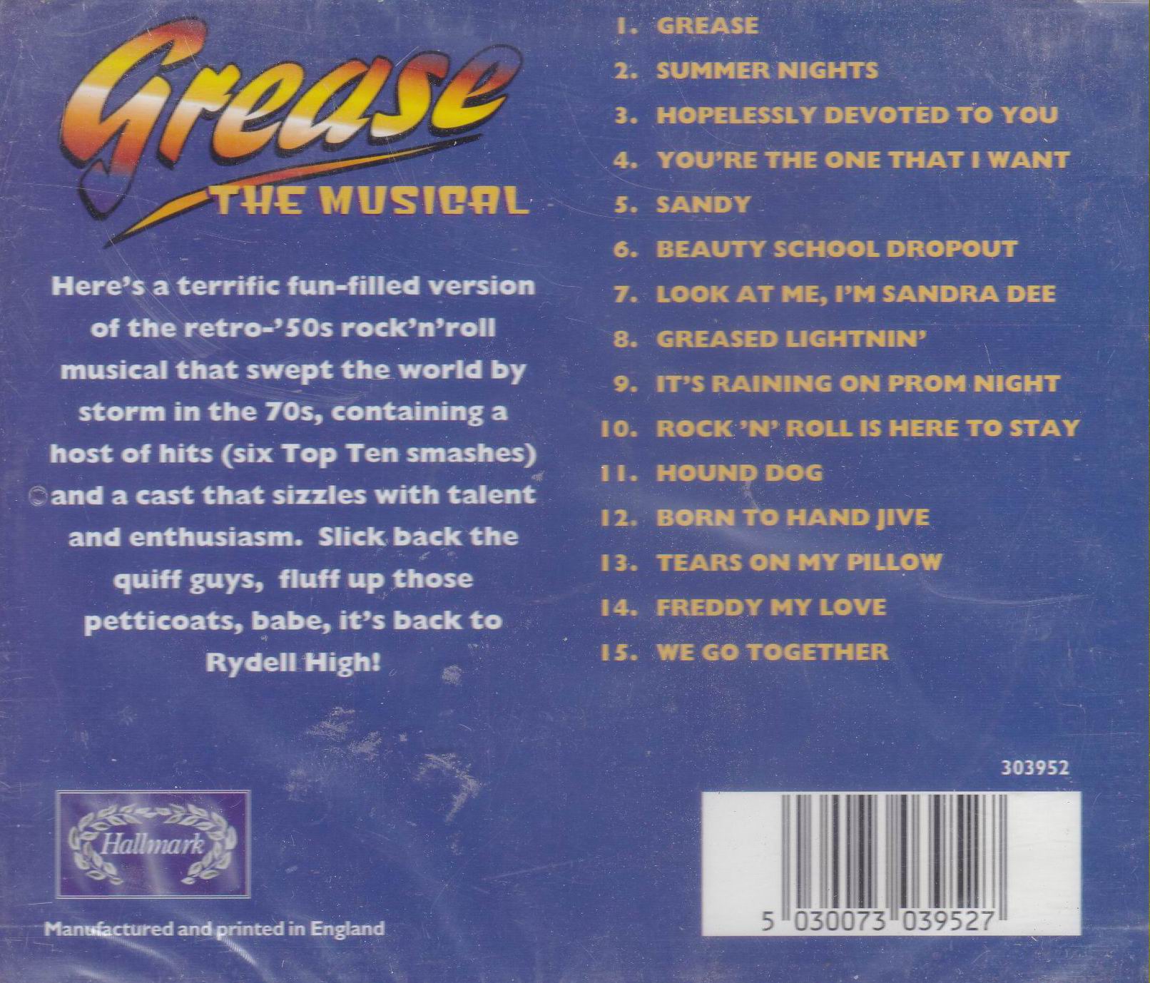 (image for) Grease Music Hits Cd