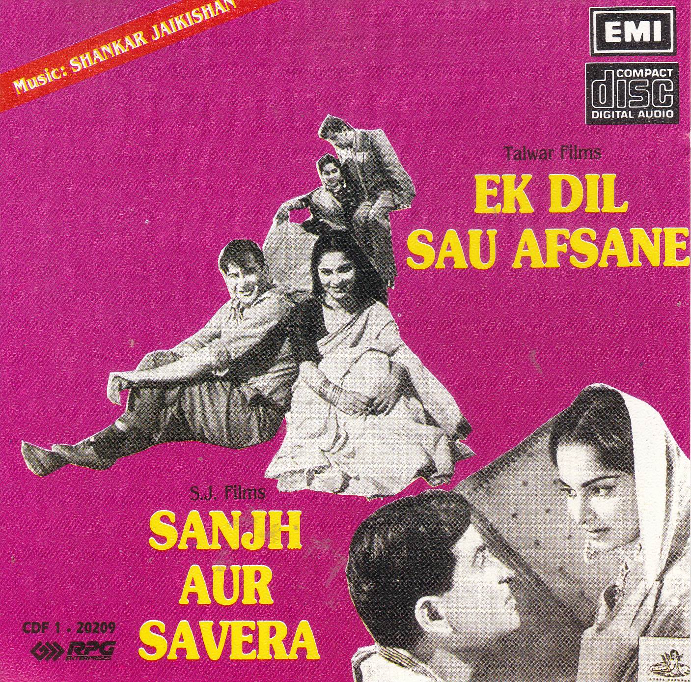 (image for) Indian Cd Ek Dil Sau Afsane Sanjh Aur Savera EMI CD