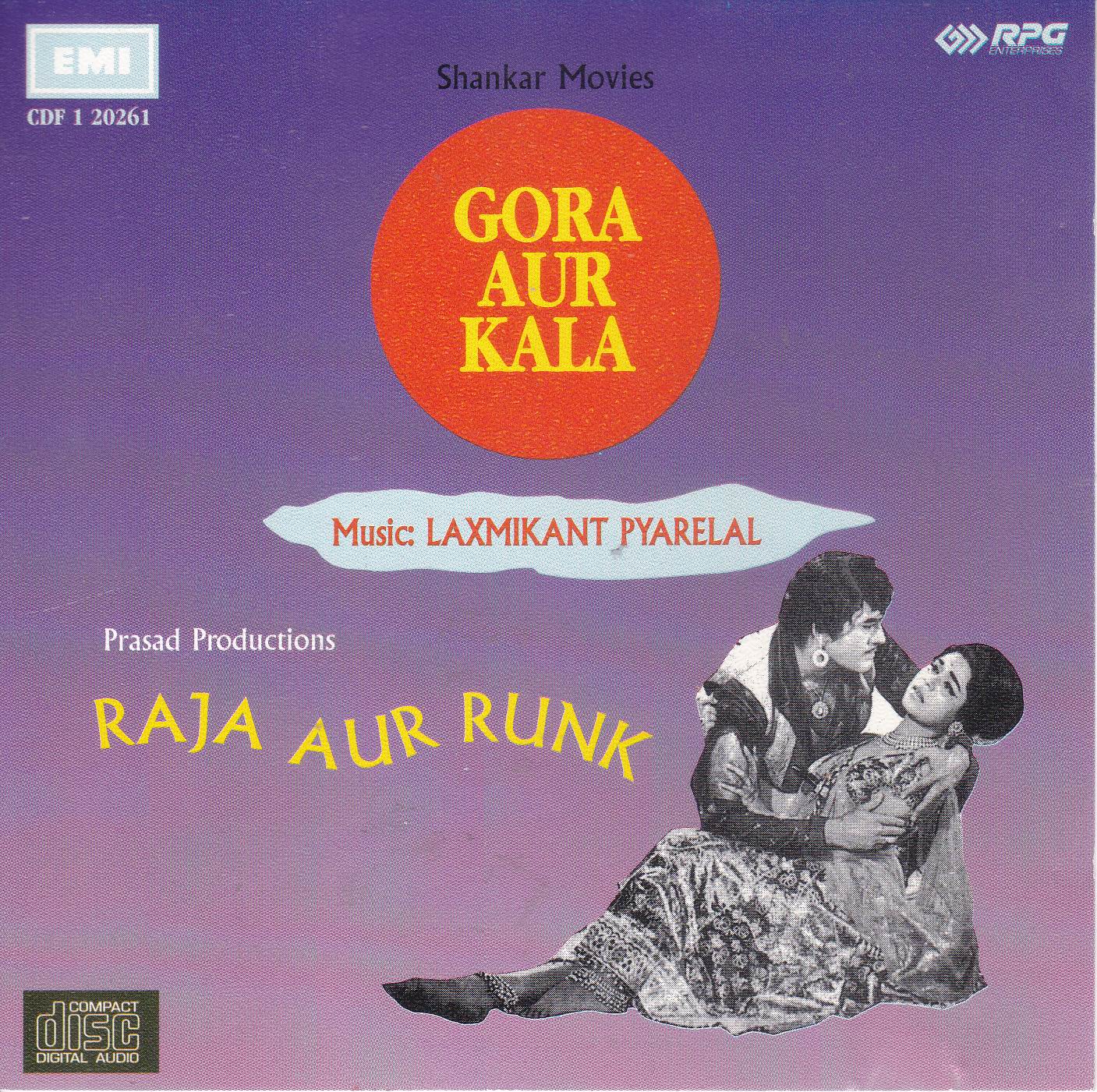 (image for) Indian Cd Gora Aur Kala Raja Aur Runk EMI CD