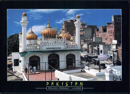 Pakistan Beautiful Postcard Mahabat Khan Mosque Peshawar - Click Image to Close