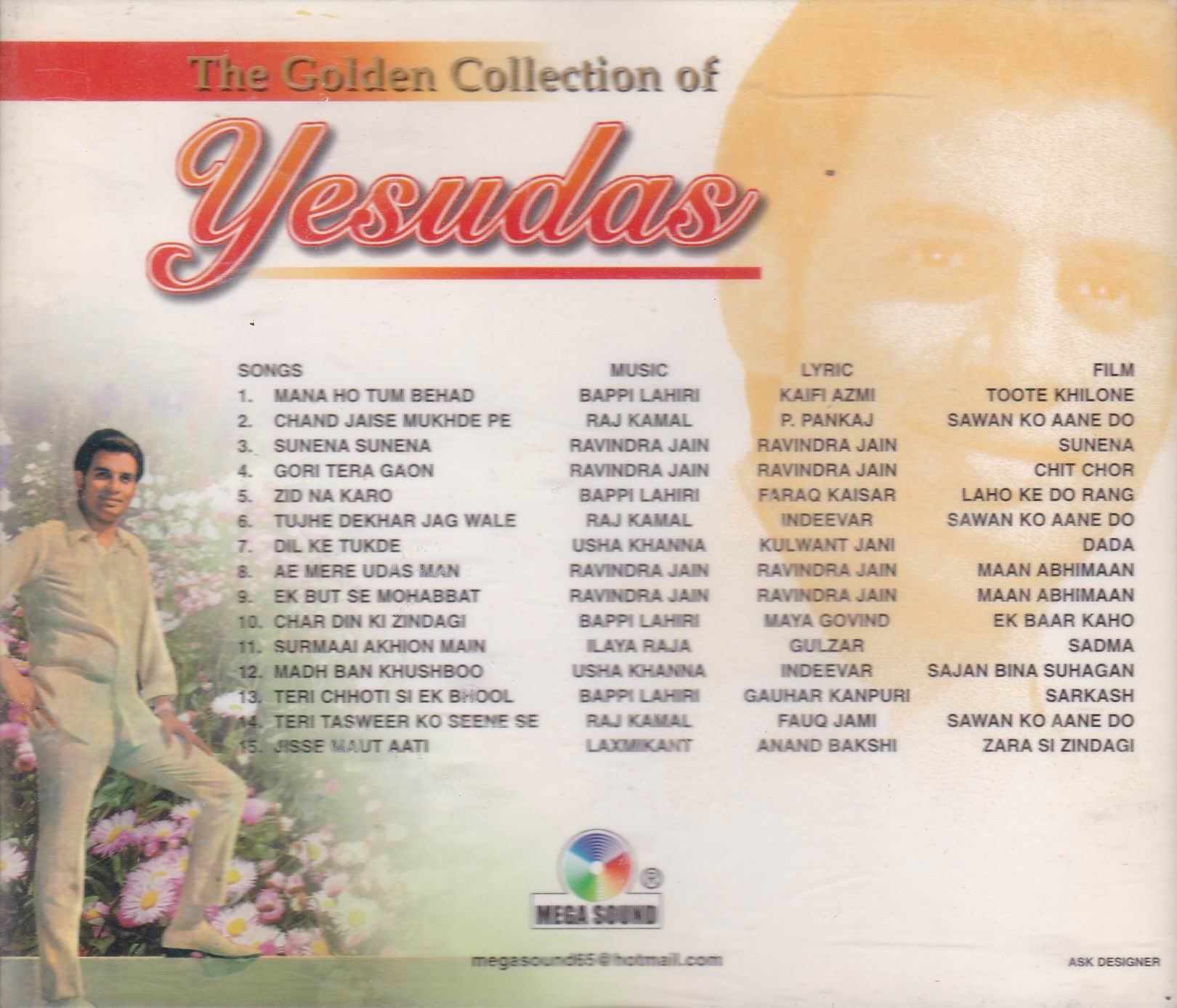 (image for) Golden Collection Of Yesudas MS Cd Super Recording