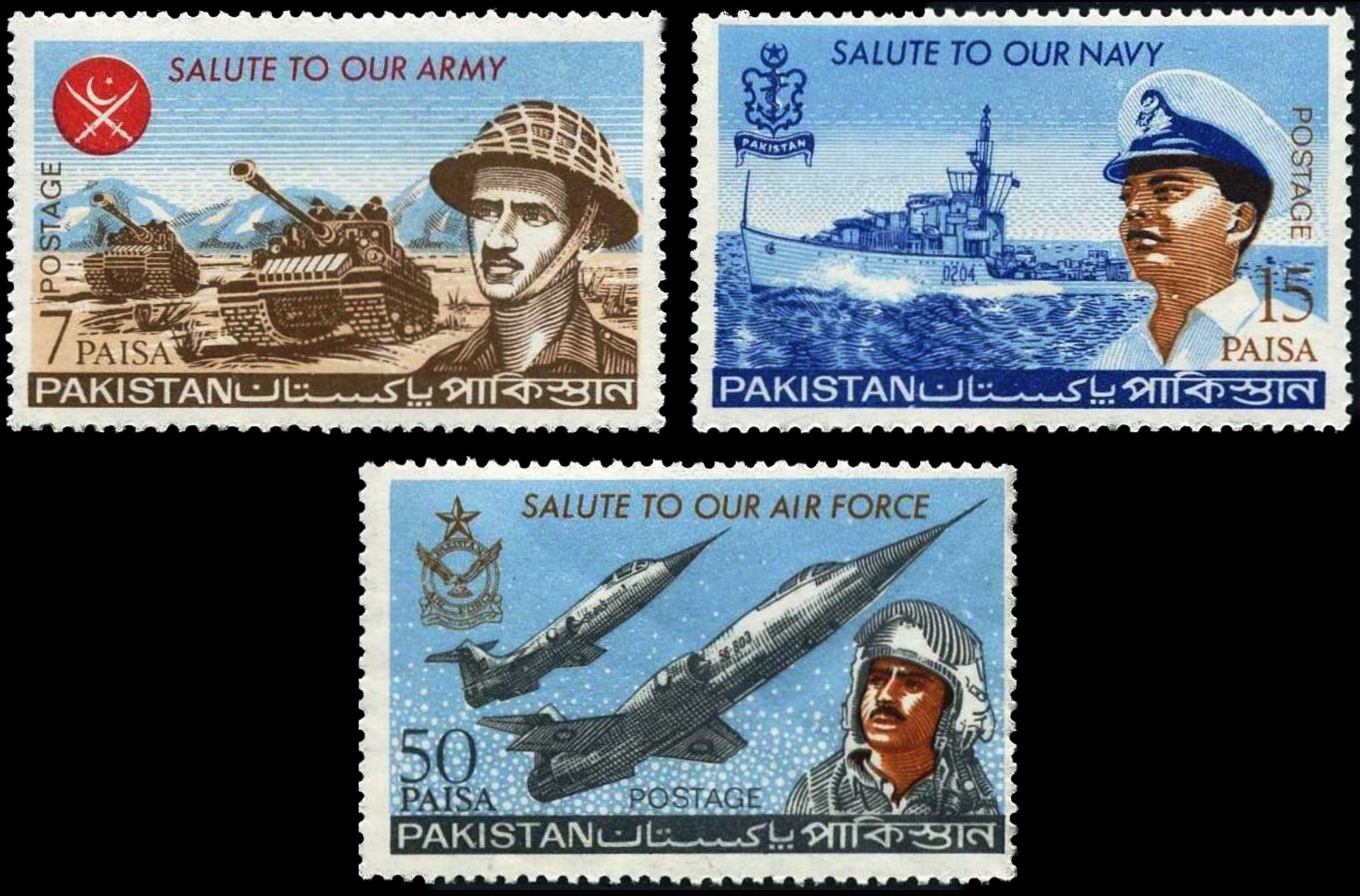 Pakistan Fdc 1965 Brochure & Stamp Armed Forces Day 1965 War - Click Image to Close