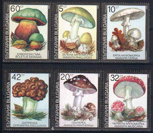 (image for) Bulgaria 1991 Stamps Mushrooms MNH