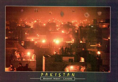 (image for) Pakistan Beautiful Postcard Basant Festival Kite Flying