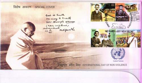 (image for) India Fdc 2007 Booklet Gandhi International Day Of Non Violence