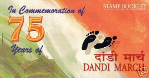 India 2005 Gandhi Dandi March Salt Satyagrah Stamp Booklet